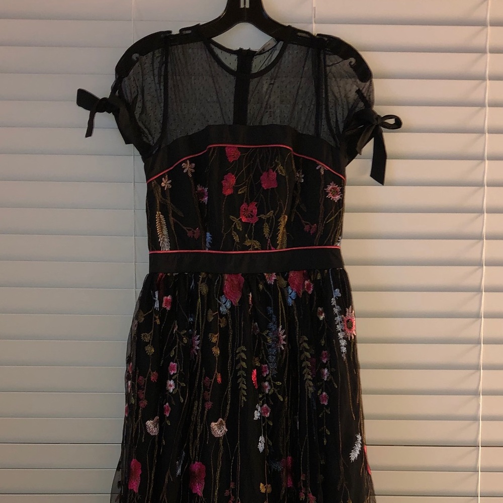 Floor length floral dress